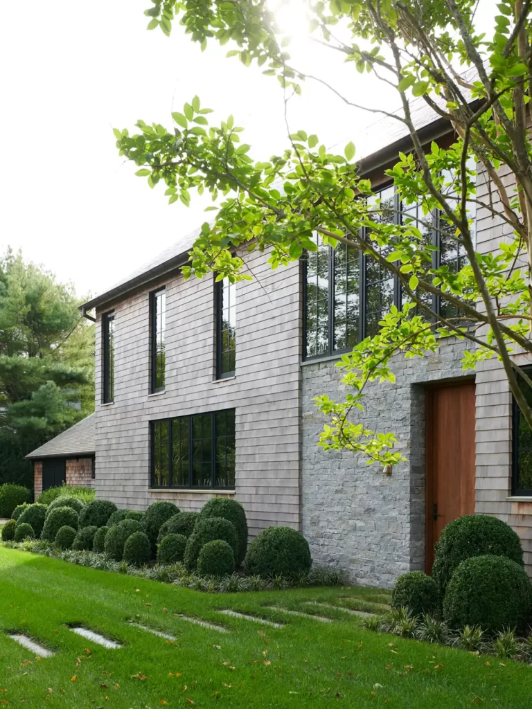 The exterior of the newly constructed single home family.