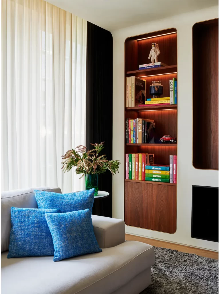 Corner detail of the club house.