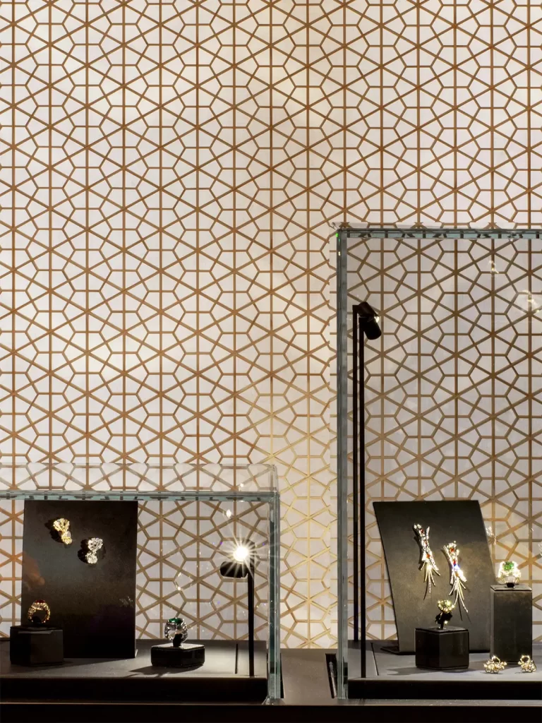 Detail of Japanese Kumiko screens.